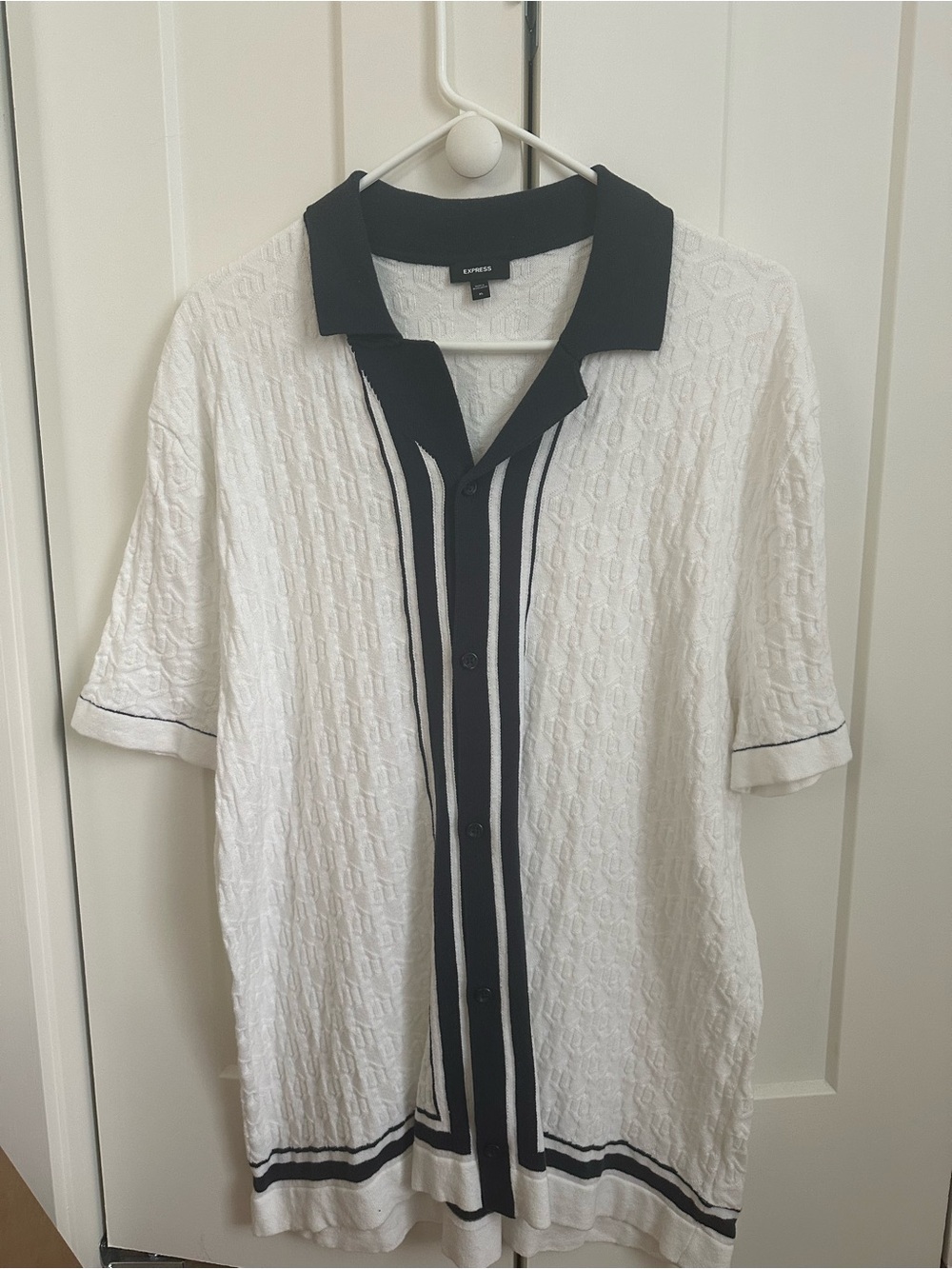 Knit button up knit polo